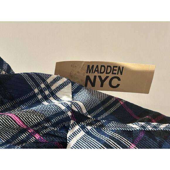 NWT Madden NYC Women's XXXL Plaid Cropped Top - Picture 2 of 5